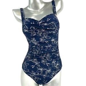 NipTuck Women’s Swimsuit Slimming One Piece Blue Size Medium?